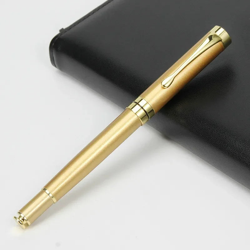Luxury Metal Shell Business Office School Supplies Ballpoint Pens for Writing Rollerball Pen Customized Logo Name Gift