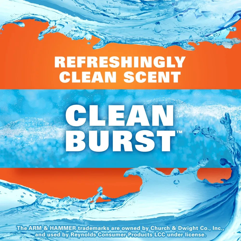 HOT-ICUTE-Ultra Strong 13 Gallon Tall Kitchen Trash Bags with Clean Burst Scent 40 Count Blackout Drawstring Garbage Bags for Home
