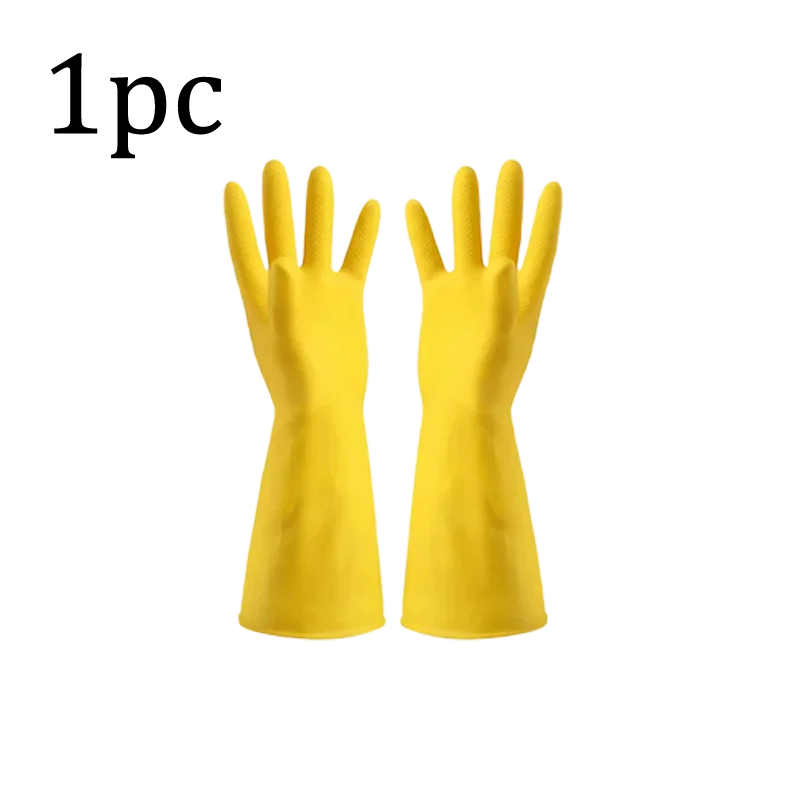 Latex Dishwashing Gloves Waterproof Household Kitchen Washing Bowl Washing Clothes Vegetable Cleaning Household Unisex