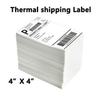 4*4'*100 Sheets Adhesive Shipping Label Waterproof Thermal Label Thermal Transfer Label Sticker Small Ticket Paper