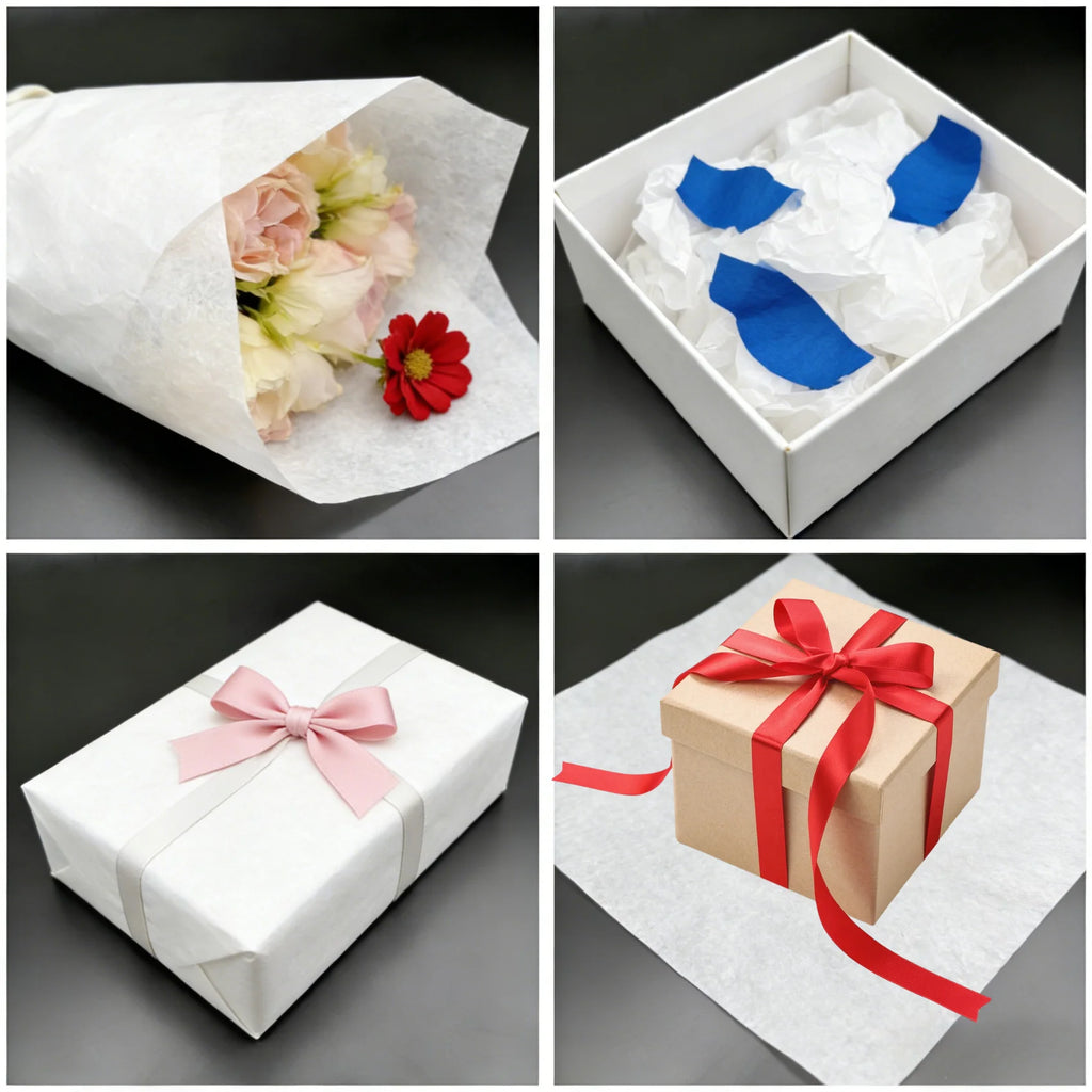 30pcs/ 50pcs White Tissue Paper, 50*35 cm Gift Wrapping Paper, Suitable for Party Festivals, Valentine's