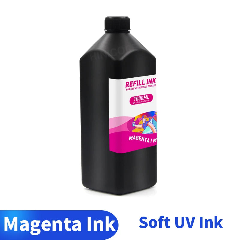 HINICOLE 500ml LED UV Ink 1000ml For Epson L800 L805 L1800 R280 R290 R330 1390 1400 1410 For DX5 DX6 DX7 Universal UV Printer