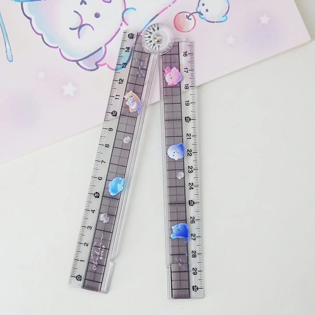 High Quality Folding Ruler Flexible and Portable Clearly Marked Scale Lightweight Measuring Tool Ideal for School & Office Needs