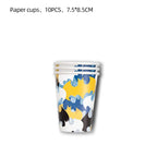 Batman Block Birthday Party Supplies Decoration Tableware Tablecloth Paper Cup Plate Napkin Cake Topper Kids Favors Gifts