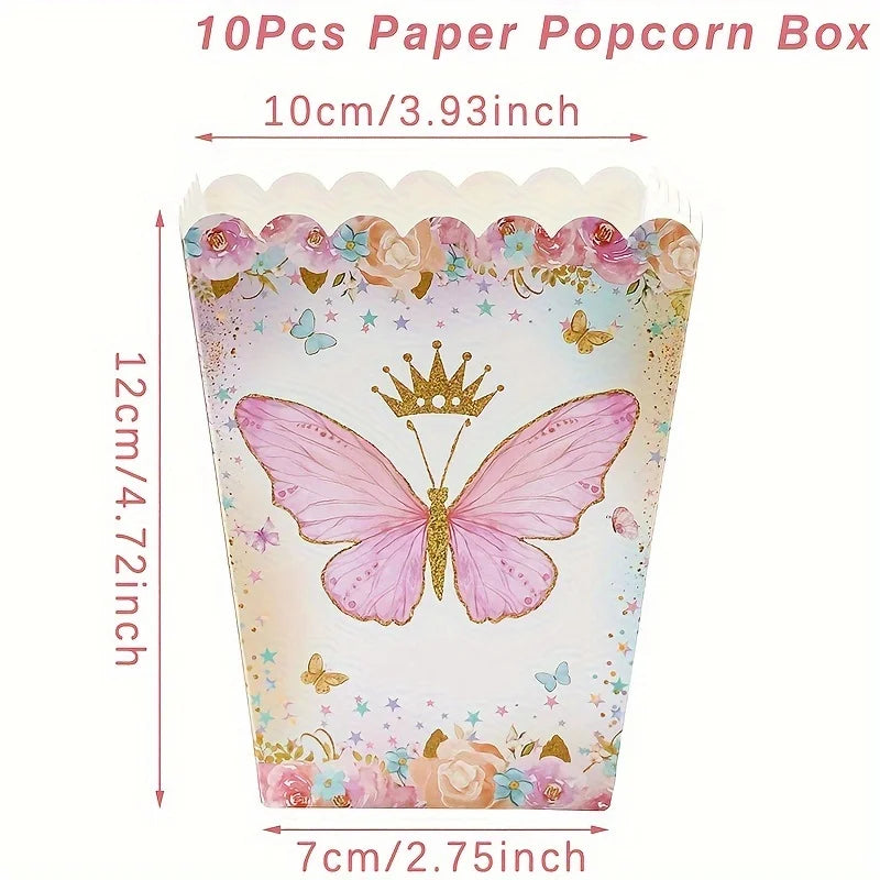 Butterfly Birthday Party Decoration  Butterfly Party Disposable Tableware Paper Cup Plate Birthday  Party