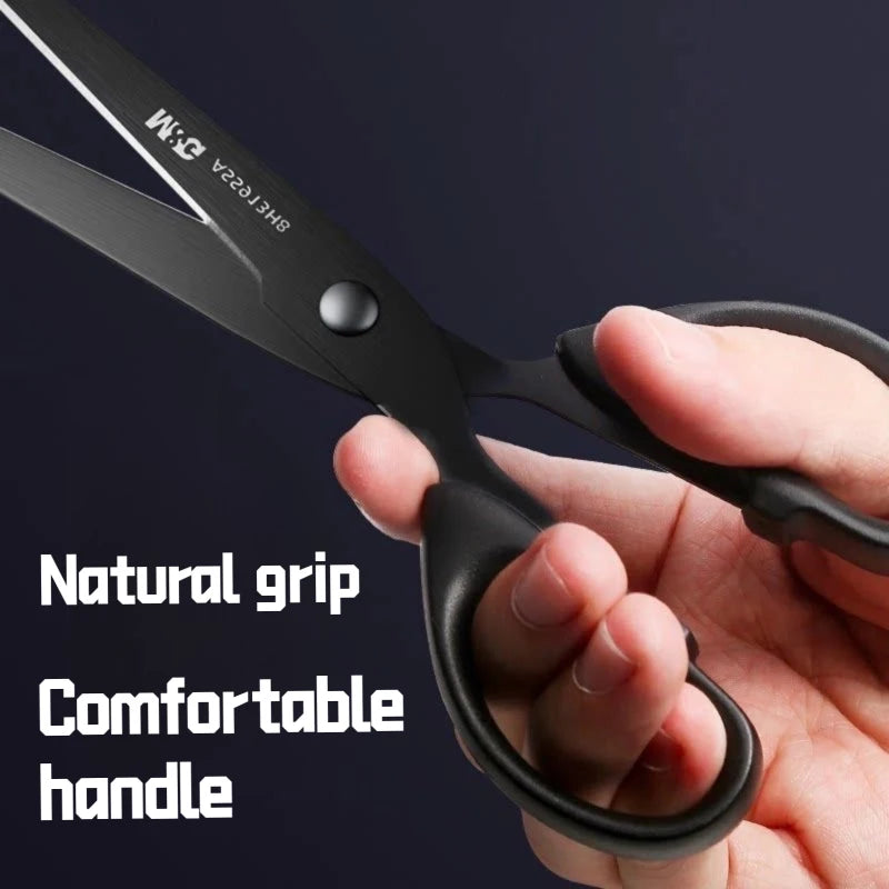 Black Blade Scissors, Sharp Multi-Color Household & Office Small Scissors, Paper Cutting Stationery for Handmade Crafts DIY