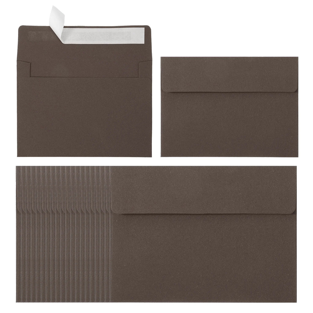 24Pcs A2 Envelopes Self Seal 110gsm Paper Invitation Envelopes for Postcard Wedding Greeting Cards Photos Announcement Mailing