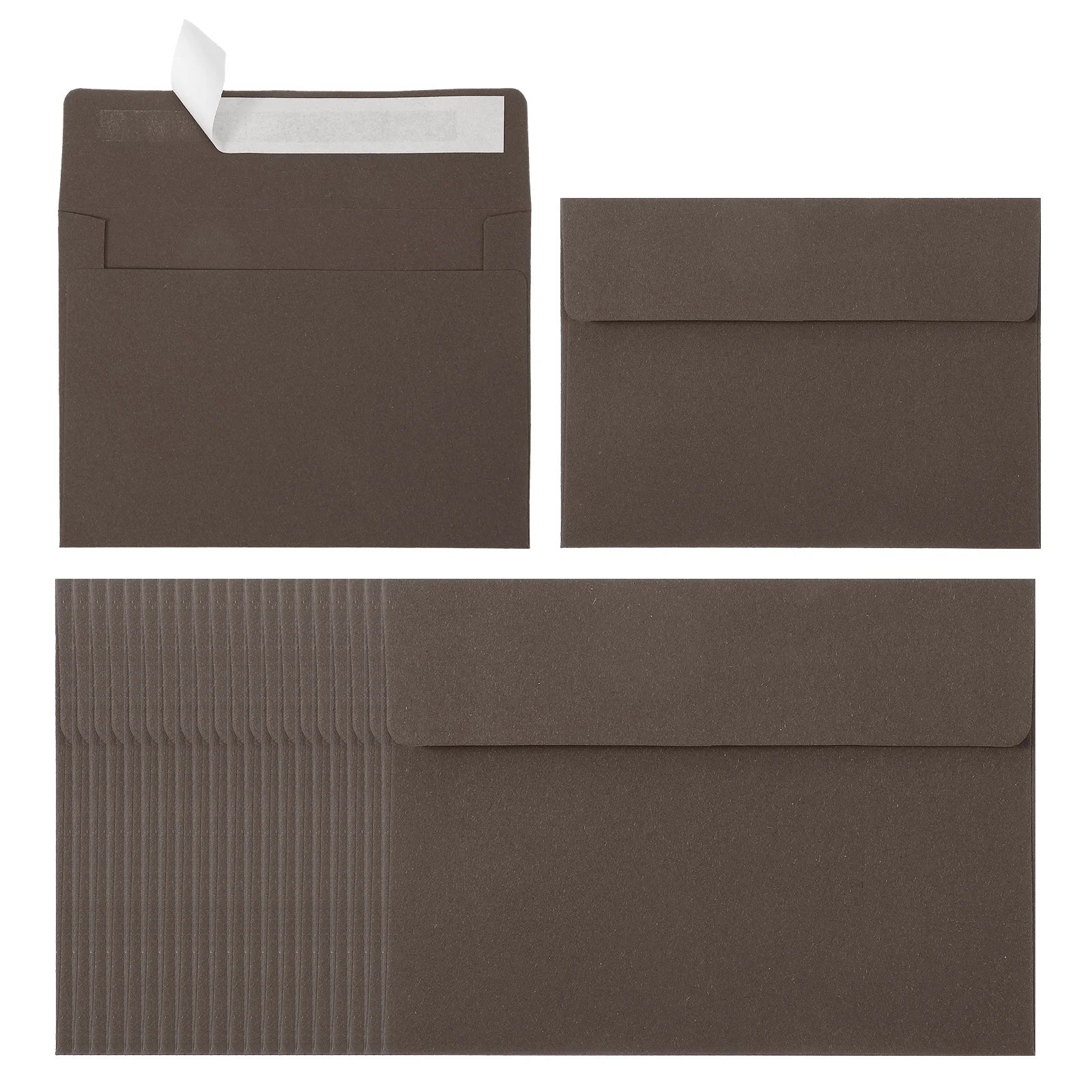 24Pcs A2 Envelopes Self Seal 110gsm Paper Invitation Envelopes for Postcard Wedding Greeting Cards Photos Announcement Mailing