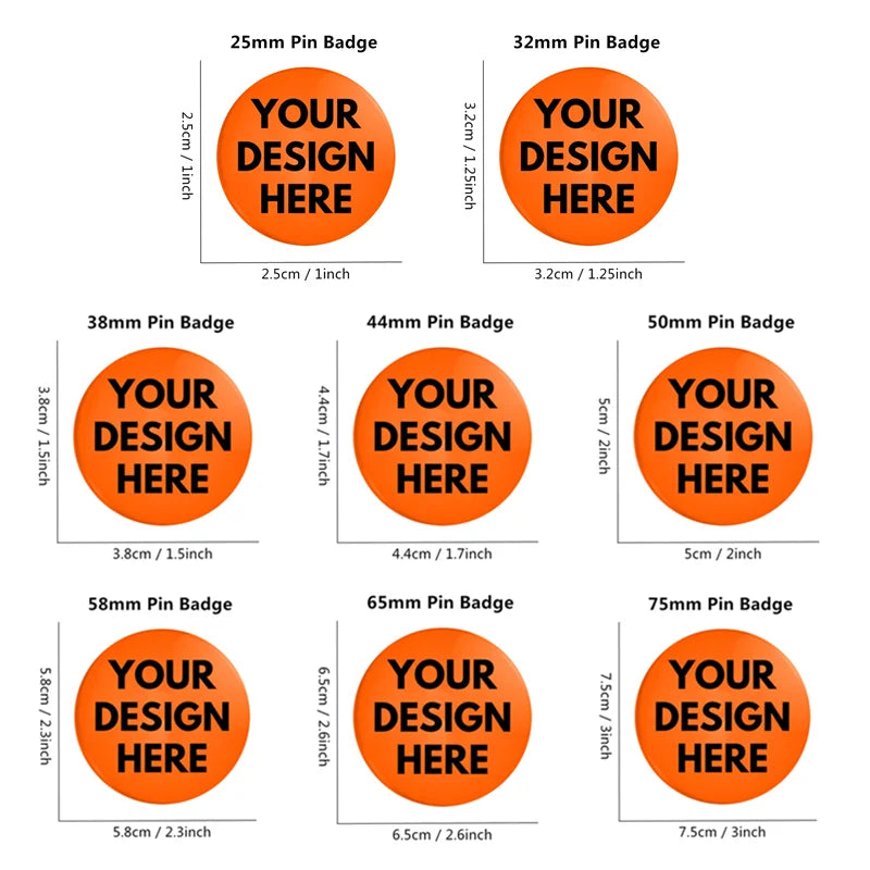 Custom Tinplate Enamel Pins Personalized Creativity Pictures Text Logo Metal Lapel Brooches Jewelry Badges Gifts Wholesale