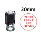 Custom Self-Inking Stamp 25/30/40/50mm Round Logo Design P Personalized Press-type Inking Stamp for Wedding Invitation Envelope