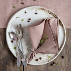 High Quality 100% Linen Napkins Restaurant Wedding Dinner Solid Color Cloth Pure Linen Classical Custom Home Table Napkin