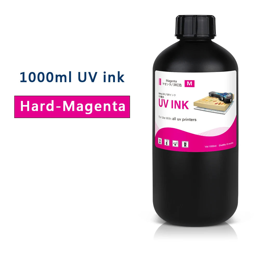 LED UV Ink 1000ml UV Ink For Epson 1390 R1800 R1900 TX800 4800 7880 9880 DX5 DX7 UV Flatbed Printer Universal UV Curing Ink