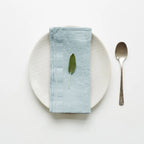Set of 4 Cloth Napkins 100% Pure Linen 16x16Inch Hemmed Dinner Napkins Easy Care Machine Washable for Christmas Wedding Party