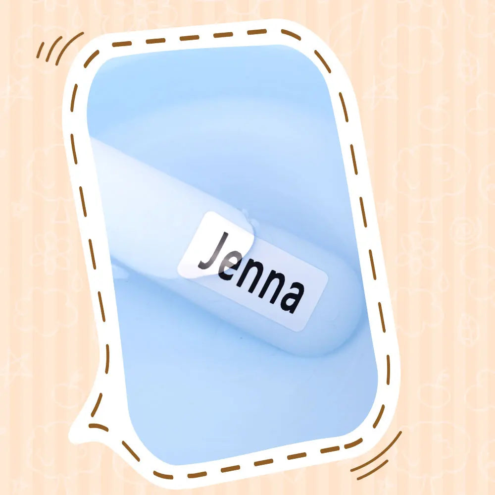 114 Waterproof Personalized White Label Custom Name Sticker Kindergarten Tag Children School Stationery Daily Necessities Labels