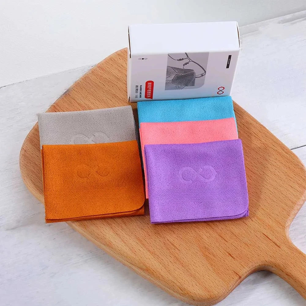 5/10Pcs Suede Glasses Clean Microfiber Glasses Cleaning Cloth For Lens Phone Screen Cleaning Wipe High Quality