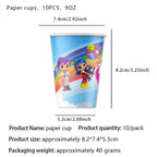 True Rainbow Kingdoms Birthday Party Decoration Disposable Tableware Balloons Paper Plate Napkins kids Baby Shower Supplies