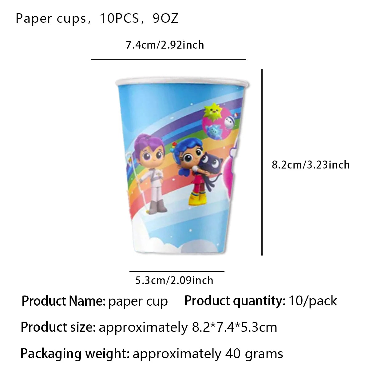 True Rainbow Kingdoms Birthday Party Decoration Disposable Tableware Balloons Paper Plate Napkins kids Baby Shower Supplies