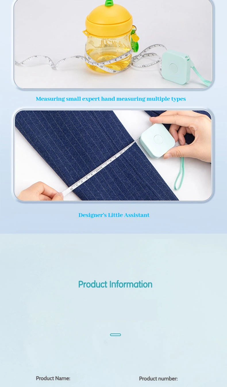 Deli 2-Meter Soft Tape Measure Flexible Telescopic Self-Locking Ruler Customized Centimeter Inch Portable for Human Sewing