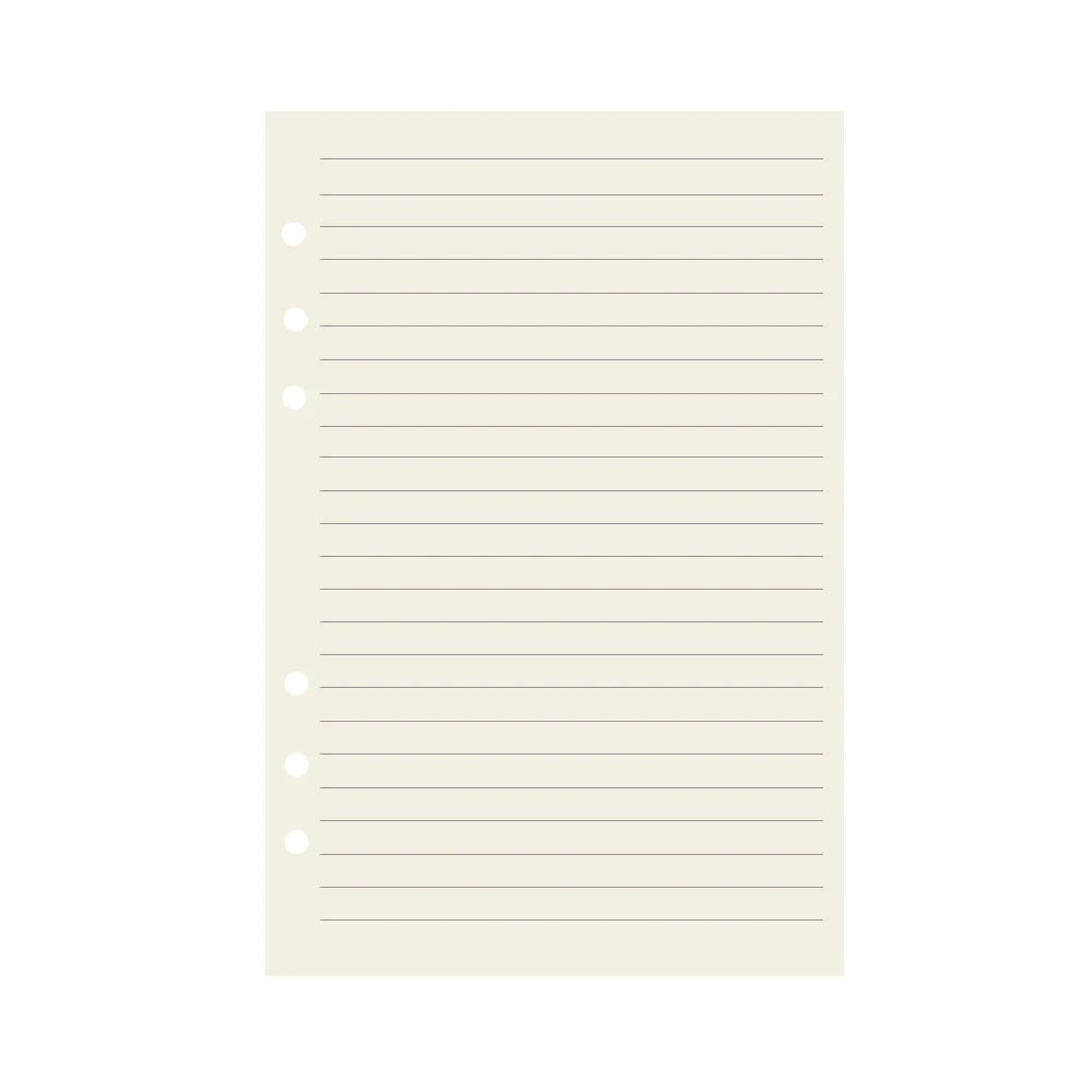 6-Hole A5 A6 A7 Notebook Refill 45 Sheets Lined Blank Dotted Grid Dowling Paper for Binder Journal Planner