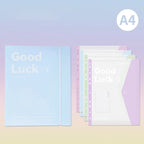 INS Style Loose Leaf A4 File Folder Transparent Detachable Data Book Students Stationery Office Storage Booklet School Office