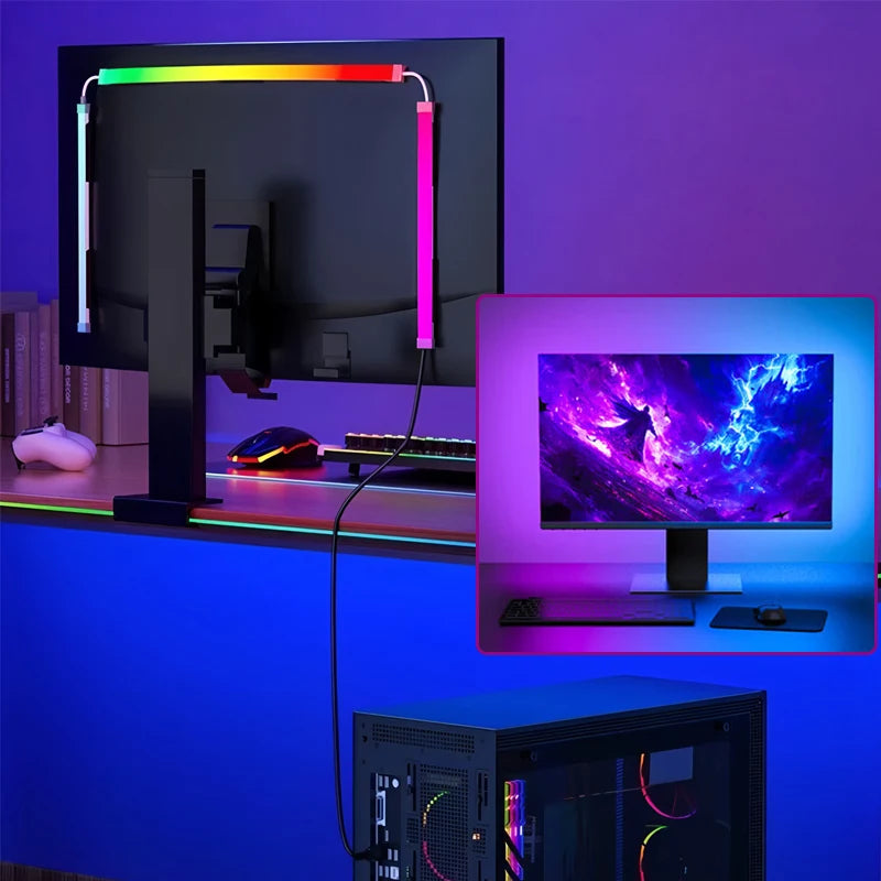 Computer Screen Synchronization Light Strip PC SYNC Backlight Game Room Music SYNC Software Control Monitor Ambilight LED Lights