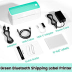 241 Bluetooth Thermal Label Printer Wireless Small Shipping Label Printer 4X6 Compatible with iPhone Android Mac Window