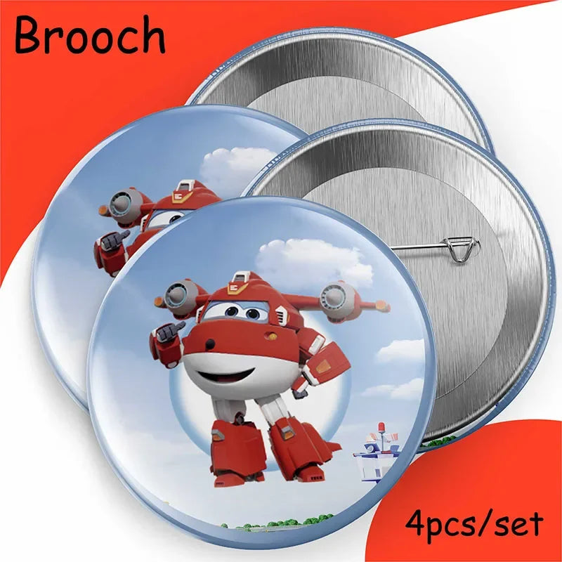 Super Wings Party Supplies Balloons Cup Plates Napkins Tableware For Kids Baby Shower Birthday Party Decoration
