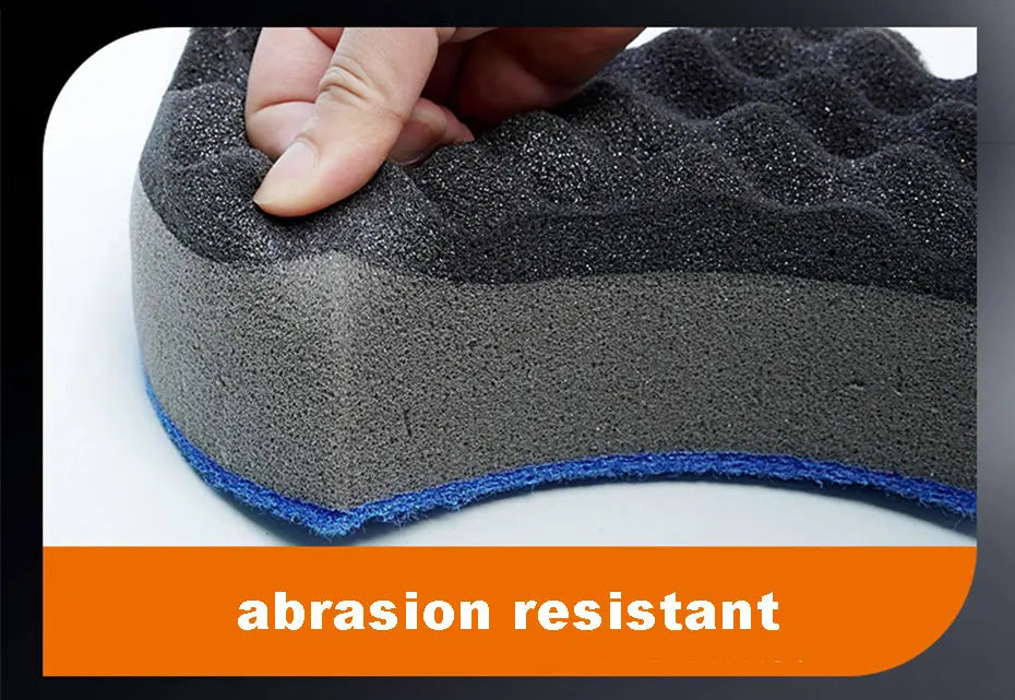 SEAMETAL 1pc Car Damp Clean Sponge Three Layers Wash Sponge Block Remove Duster for Car Detailing Care Tools Washing Accessories