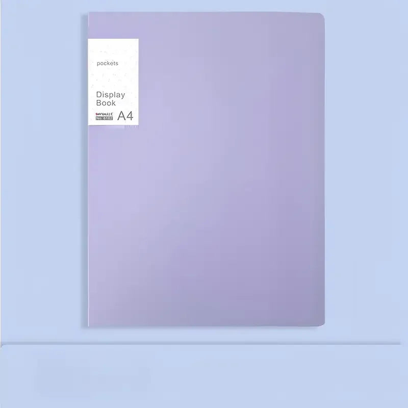 Document Presentation Folder - A4 PP Display Book with 20/40 Transparent Pockets & Sheet Protectors