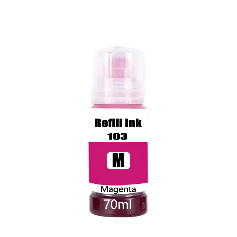 T103 103 104 Refill Dye Ink For Epson Eco Tank L1110 L3100 L3110 L3111 L3116 L3150 L3151 L3156 L3160 5190 Desktop Printer