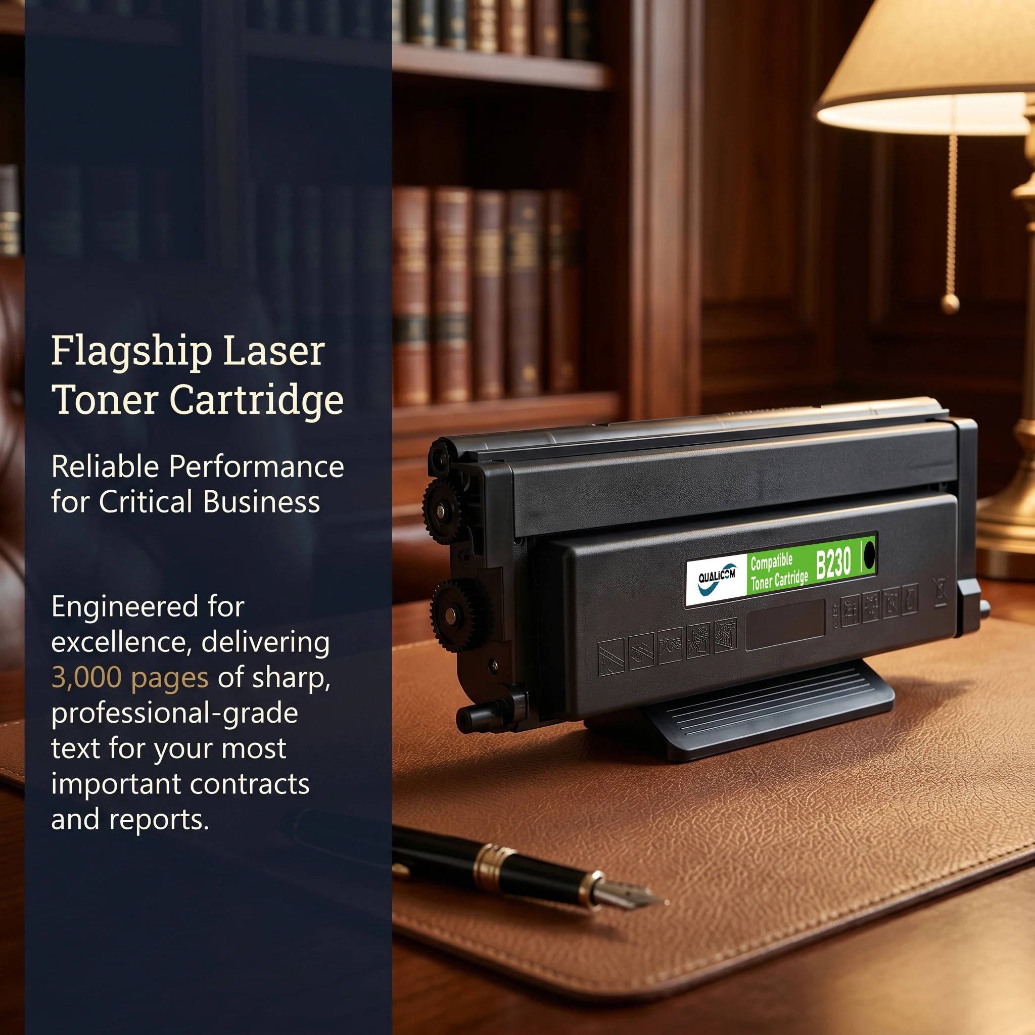 Qualicom 006R04400 B230 B225 B235 Toner Cartridge with New Chip for Xerox B230 B225 B235 Printers High Capacity 3000 Pages