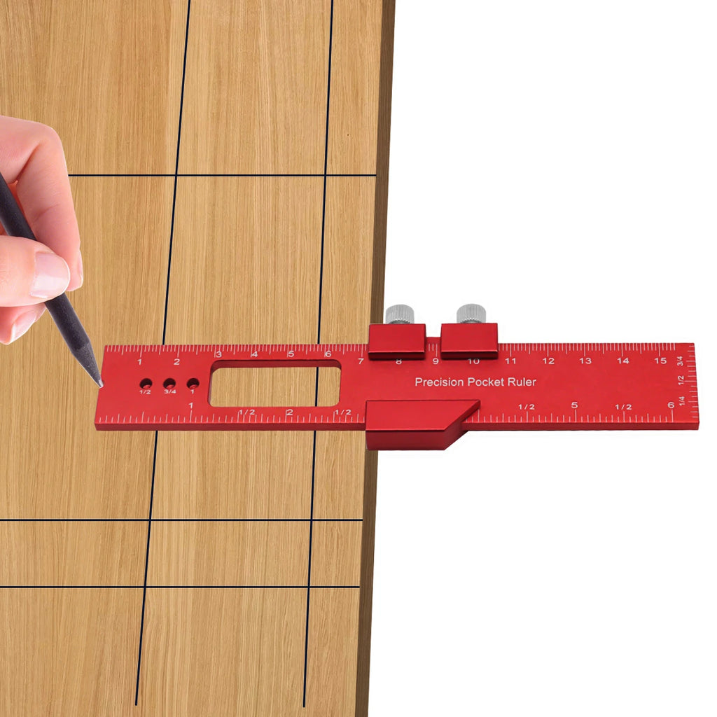 Metal Carpenter Square Angle Measuring Tool Precision T Square With Sliding Stop Imperial Metric Dual Scale Woodworking Marking