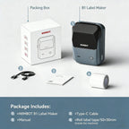 Niimbot B1 Mini Bluetooth Thermal Label Printer Portable Self-Adhesive Sticker Maker, Pocket Thermal Label Machine, Compatible With Mobile Phone & PC, Ideal For Home Office School Small Business Organization