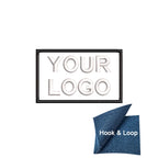 1PC 8x5cm Custom Name Tags Embroidered Patch Personalized Stripes Badge Number  Text Badge Iron On Backing Hook & Loop Backing