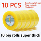 10/1 Pcs Yellow Carton Sealing Tape Packing Tape Moving Tape Shipping Packaging Tape Designed for Packing Shipping Mailing
