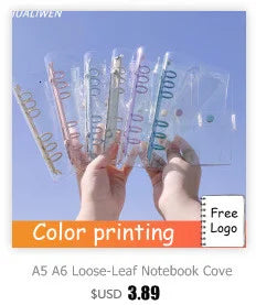 Translucent Frosted Notebook Inner Core Planner Binder Accessories Diary Stationery School Supplies A5 B5