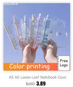 Translucent Frosted Notebook Inner Core Planner Binder Accessories Diary Stationery School Supplies A5 B5