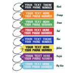 Personalized Keychain Luggage Tag Suitcase Travel Label Double-sided Embroidered Same Text