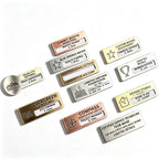 Personalized Name Tags Magnetic Name Badges With Logo Medical Pattern Laser Engraved Metal Staff Custom Nameplate