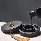 Double Circle Moisturizing Anti-evaporation Non-drying Ink Inkstone Brush Ink Calligraphy Special Belt Cover
