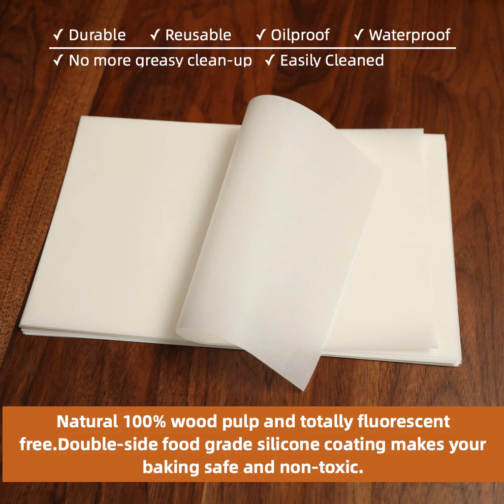 Parchment Paper Baking Paper 4"6"8"9"10"12" Precut Non-Stick Grilling Food Packaging Oven Air Fryer Steaming Bread Cake Cookie