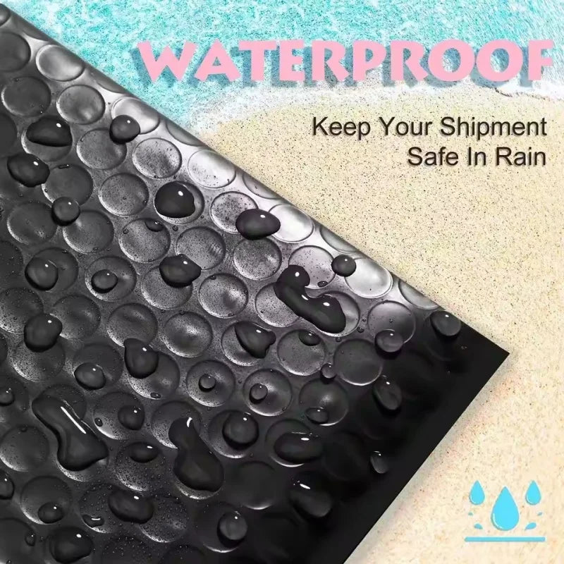 50pcs Black Double-Sided Bubble Packaging Bag Self Adhesive Mailing Bag Express Packaging Bag Clothing Packaging Bag