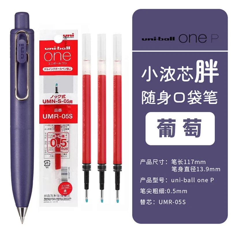 Uni Uniball One P 1pcs Gel Pen Japan Original New Stationery UMN-SP 0.5 Mini Pocket Pen Cute Portable Writing,Record Neutral Pen