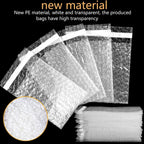 10-40PCS Transparent Double Sided Bubble Mailer Self Seal Gift Packaging Bag Self-adhesive Express Bubble Envelope Plastic Bags
