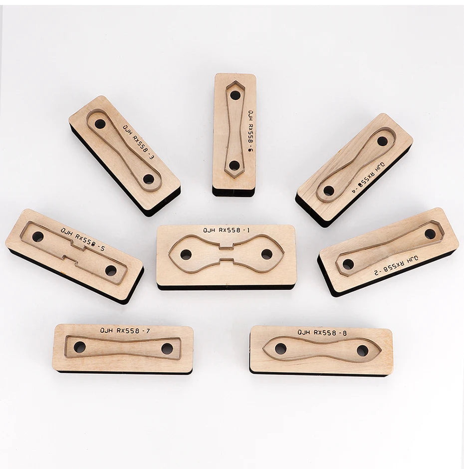 QJH Zipper Leather Cutting Die Cut Mold, Leather Punch Die Set, Leather Crafts Kraft Tool, Handmade Cutters - Bag Zipper Pullers