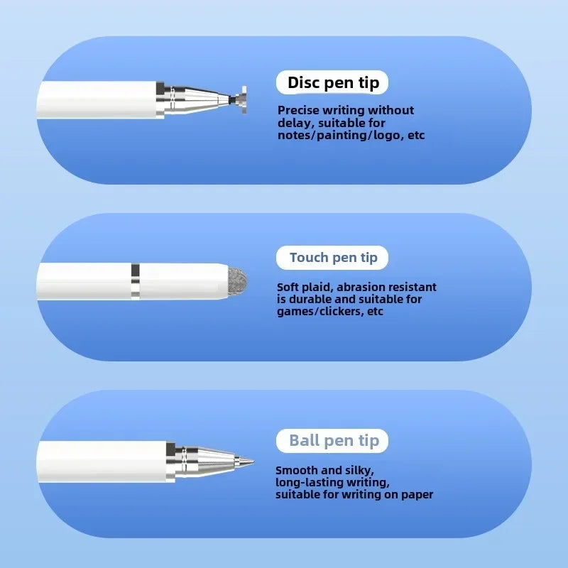 3 in 1 Magnetic Stylus Pen for IOS Android Touch Pen for IPad Samsung Xiaomi Huawei Tablet Smart Phone Drawing Capacitive Pencil