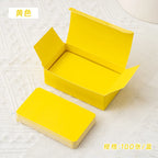 100Pcs/Box Colorful Blank Index Cards Thick Hard Cardstock DIY Handwriting Flash Cards  Study Memo Drawing Note Cards