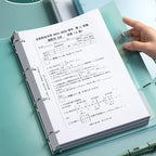 Multifunctional PP Storage Booklet Loose Leaf A4/A5/B5 Binder Family ID Storage Bag Dustproof Photo Album School