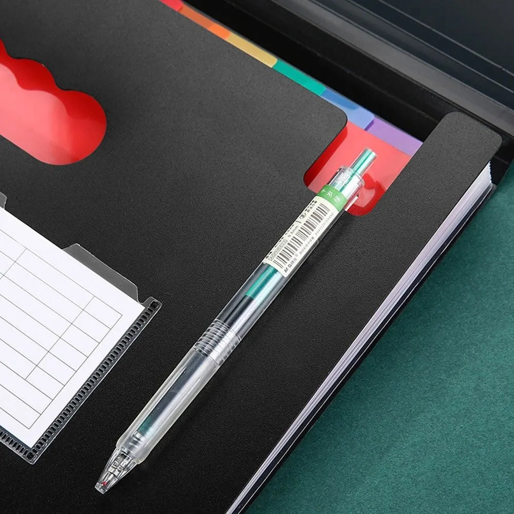 Portable 13/25 Pockets Expanding File Box A4 Expanding Capacity Accordion File Folder Document Organizer Office
