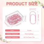 20/50/100Pcs Paper Clip 2inch Non-Skid Metal Paper Clamp Clips Large for Office Supplies Craft Scrapbook Document Note Sorting